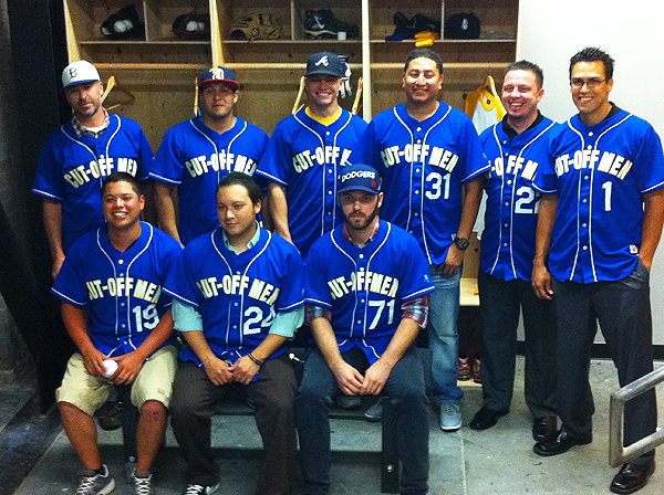 Major League Baseball tryouts, group photo