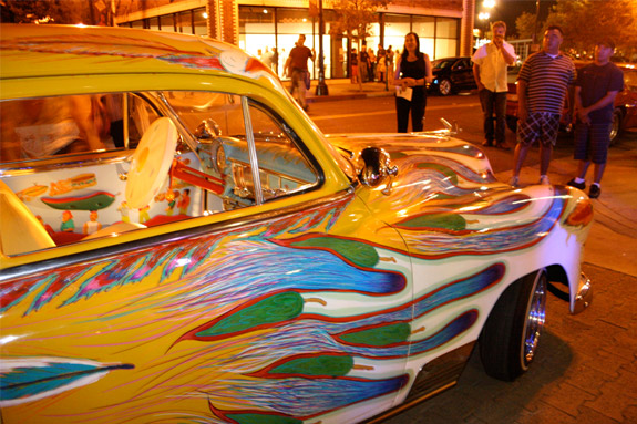 install shot of car installation outside