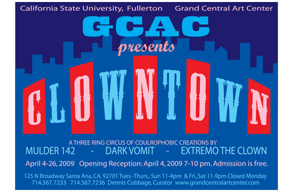 "Clowntown" showcard