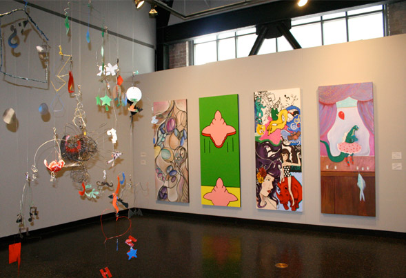 A photo of the comeback kids exhibition.