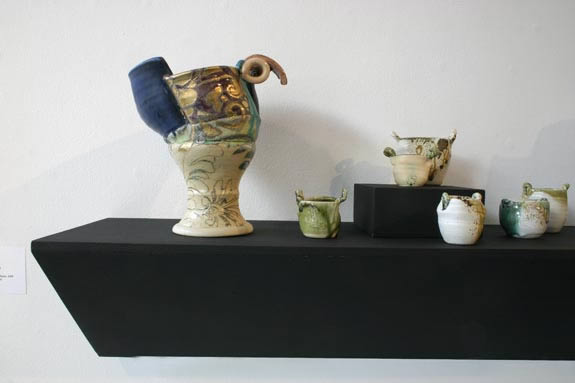 Friends and Family, various ceramic sculptures