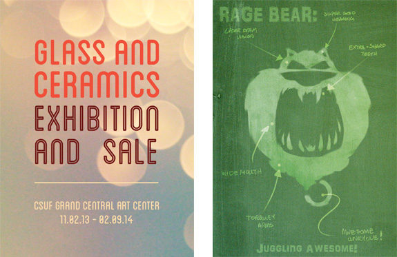 Glass and Ceramics flyers.