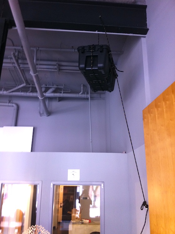 Time Capsule hanging in GCAC.