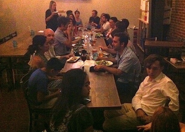 Guests of GCAC having dinner at Robbin