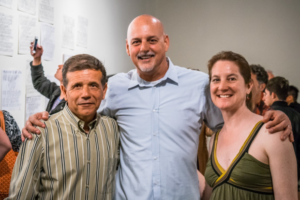 Santa Ana Mayor Miguel Pulido, John Spiak, and Lisa Bielawa