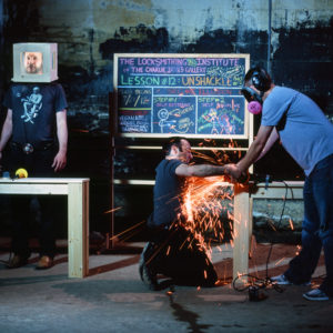 A picture of men welding