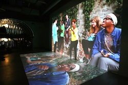 Video projection that was part of David Politzer's installation
