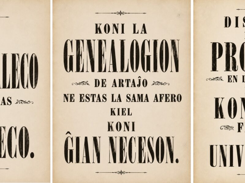 Black text in the language of Esperanto over a light tan background,